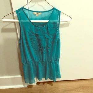 Teal summer top